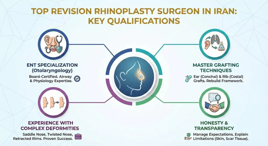 the best revision rhinoplasty surgeon in Iran