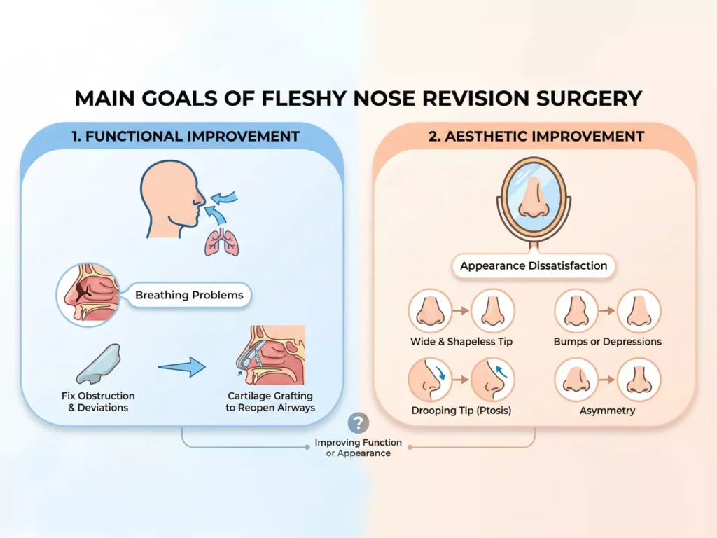 Fleshy Nose Revision Surgery