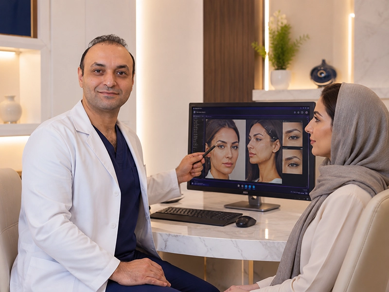 دکتر آرمین اکبری بهترین جراح لیفت شقیقه در قزوین؛ کشیدن چشم و ابرو با نتایج طبیعی