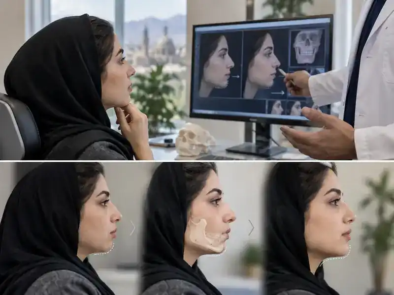 مشاوره جنیوپلاستی و بررسی چانه عقبرفته در قزوین
