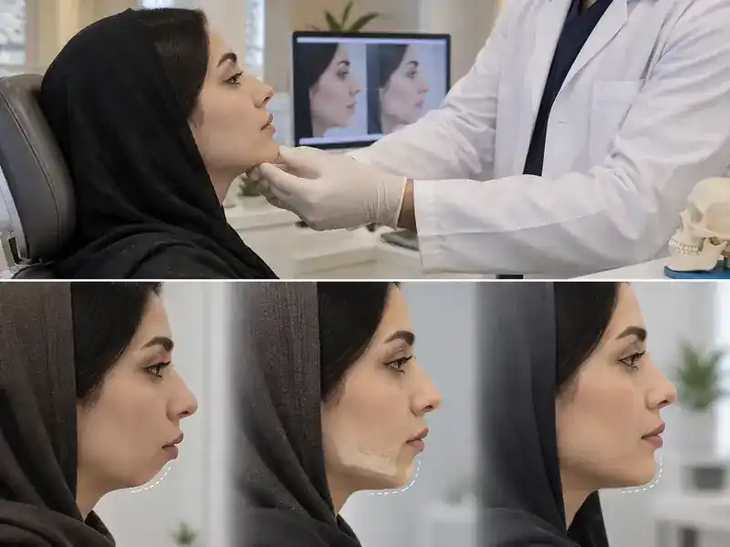 بررسی تناسب بینی و چانه و طراحی جنیوپلاستی در قزوین